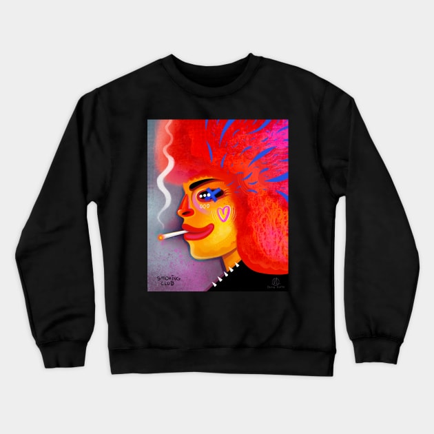 Clown Crewneck Sweatshirt by Daria Kusto